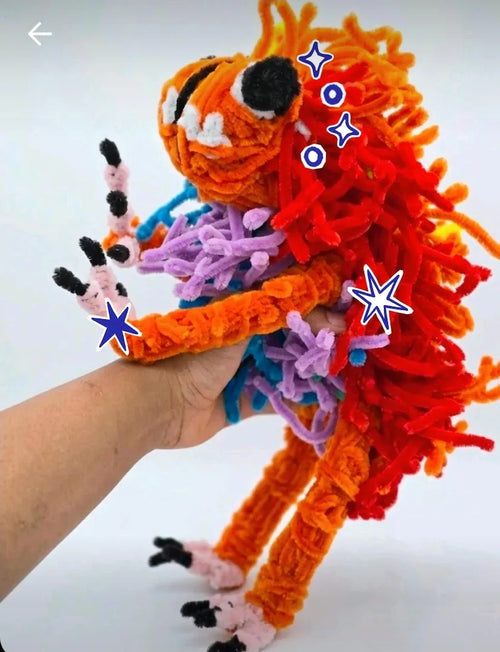100 Pack Chenille Stems, 12 Inch Fuzzy Pipe Cleaners, Assorted Colors for Creative Crafts and DIY Projects