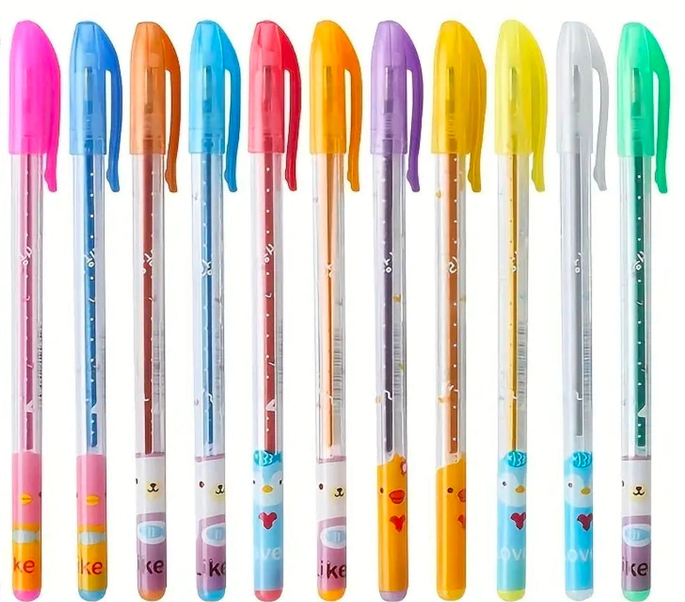 Multi-Finish Colored Pens: Glitter, Metallic, Pastel, & Neon 4pack