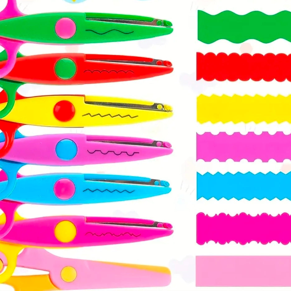 Colorful Craft Scissors for Scrapbooking & DIY Photo Albums