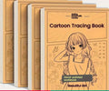Step by Step Beginner's Manga Sketchbook – Female Face & Hair Guides Tracing Practice 48pages