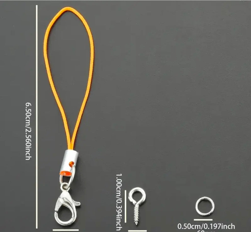 Multicolor Lanyard 7 Set with Lobster Clasps – DIY Keychain & Charm Making Supplies