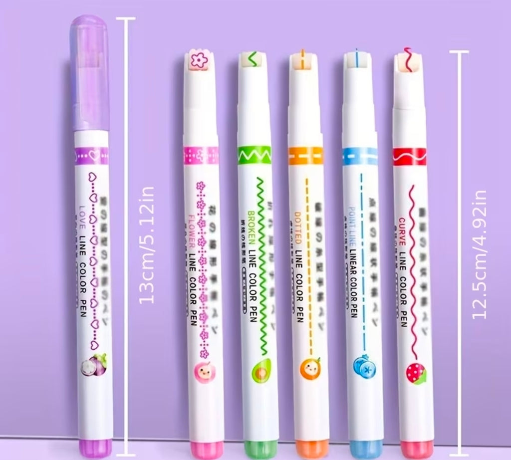 Pastel Pen stamps | Aesthetic & Comfy Grip for Journaling, Doodling & Note-Taking