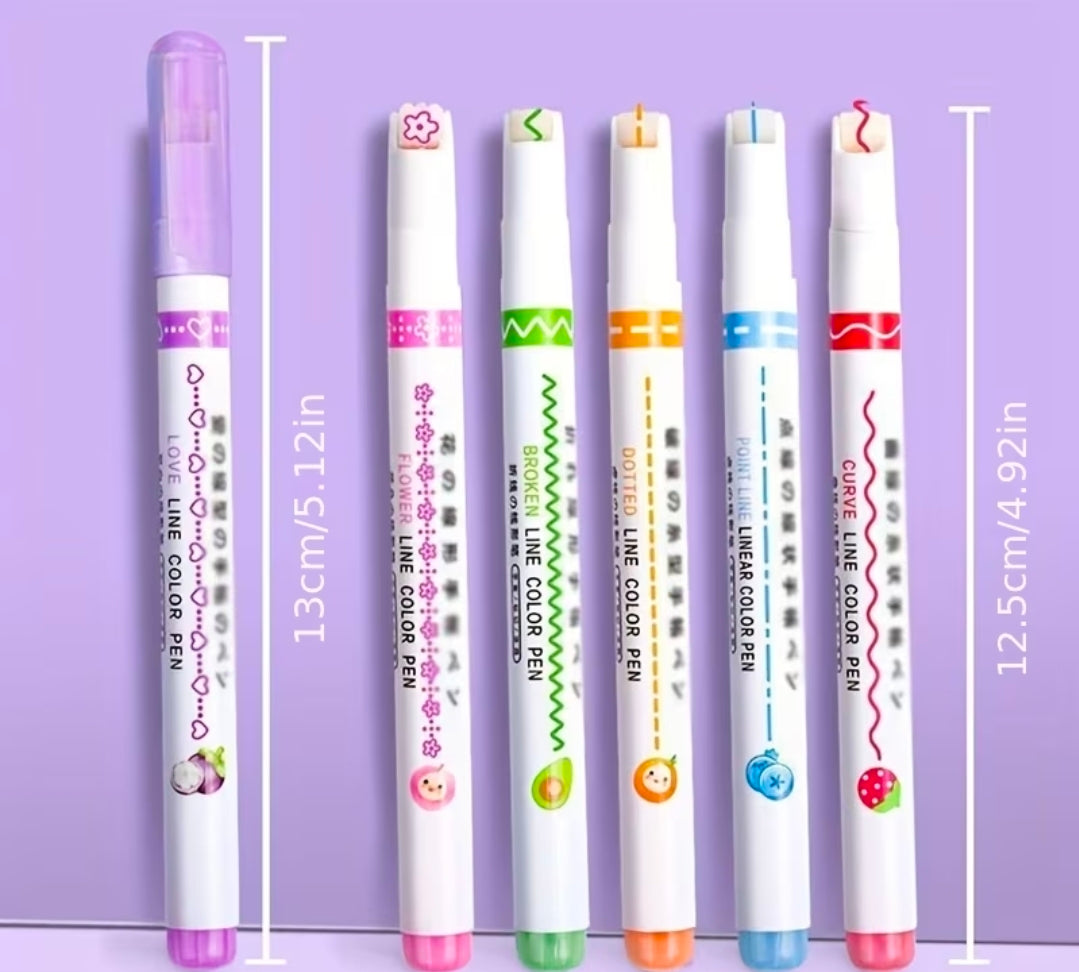 Pastel Pen stamps | Aesthetic & Comfy Grip for Journaling, Doodling & Note-Taking