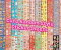 20 Cute Random Style Sheets Sticker Set